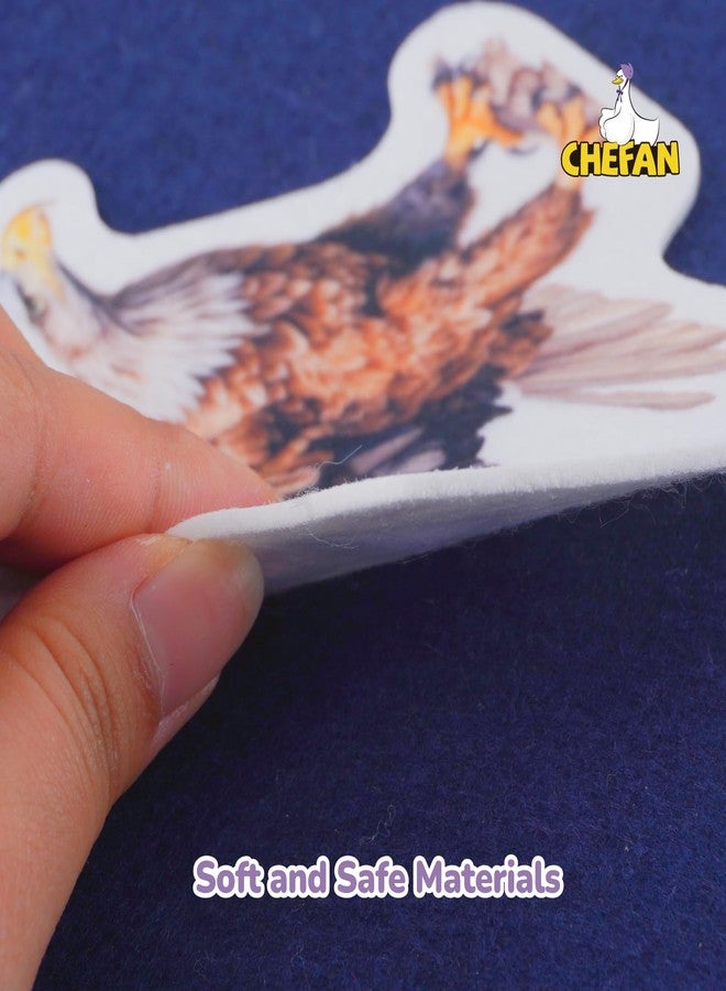 CHEFAN Felt Birds Felt Board Pieces, Precut Flannel Board Pieces with Words Flannel Pieces, Felt Figures Sets Flannel Graph Educational Learning Toys for Kindergarten, Preschool, Toddlers - 60 Pieces - Image 4